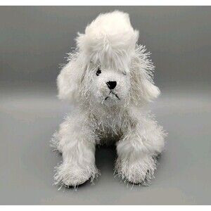Ganz Webkinz White Poodle HM014 Plush Stuffed Animal Puppy Dog NO CODE
